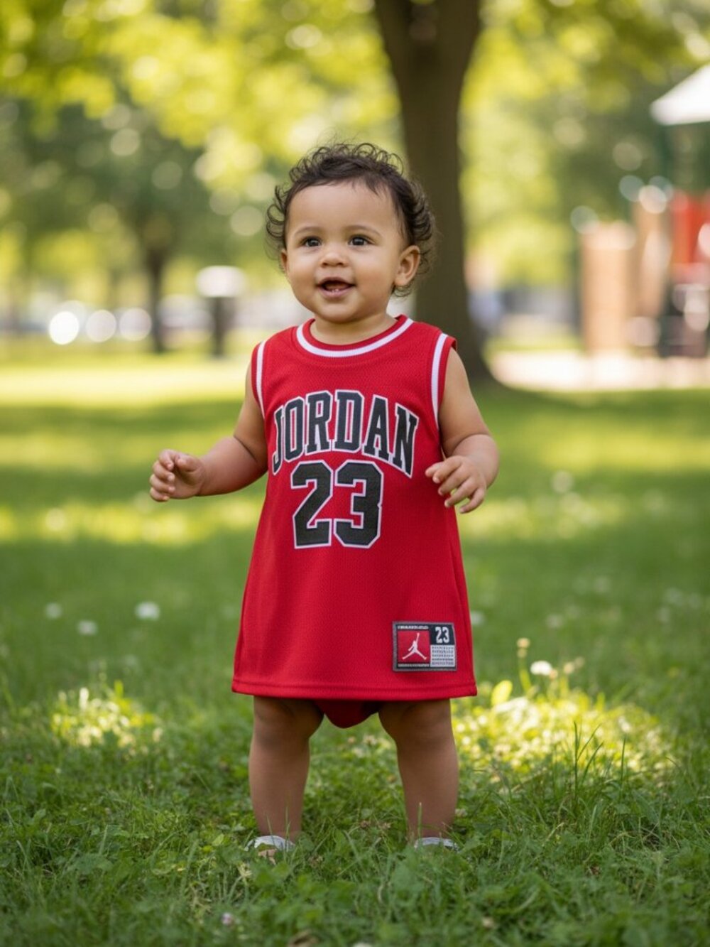 NWT Jordan Girls Red #23 Sleeveless Athletic Dress Size 12M